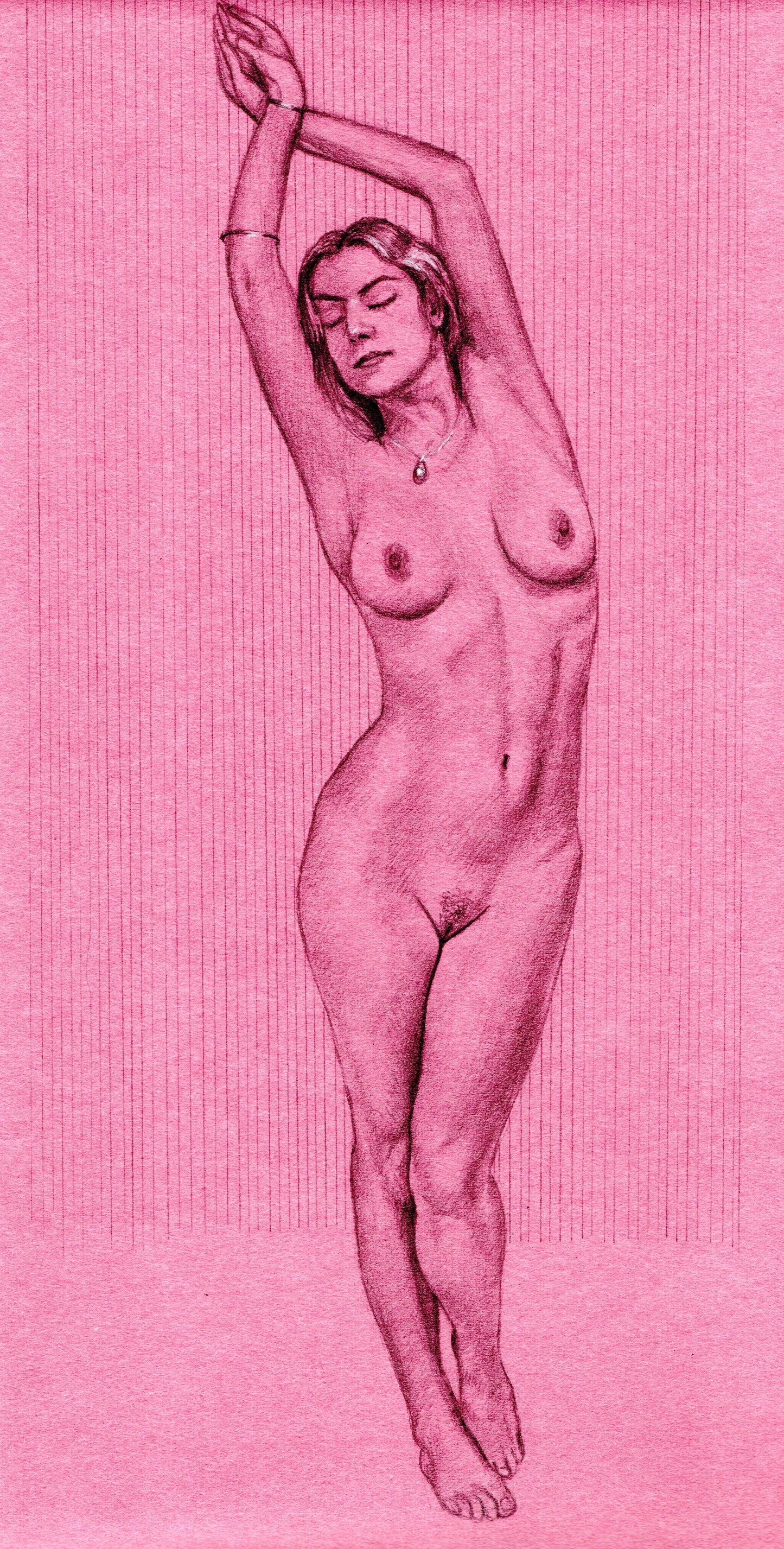 Standing Arabesque with Stripes (2019)