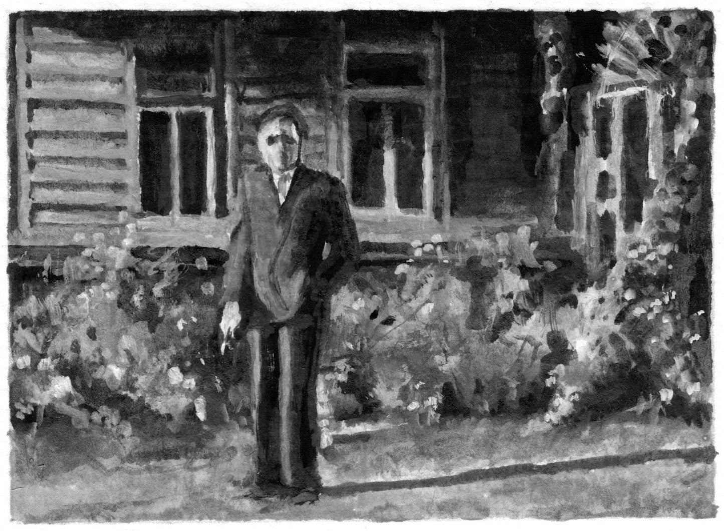 Man in Garden (2025) (Kinderszenen)