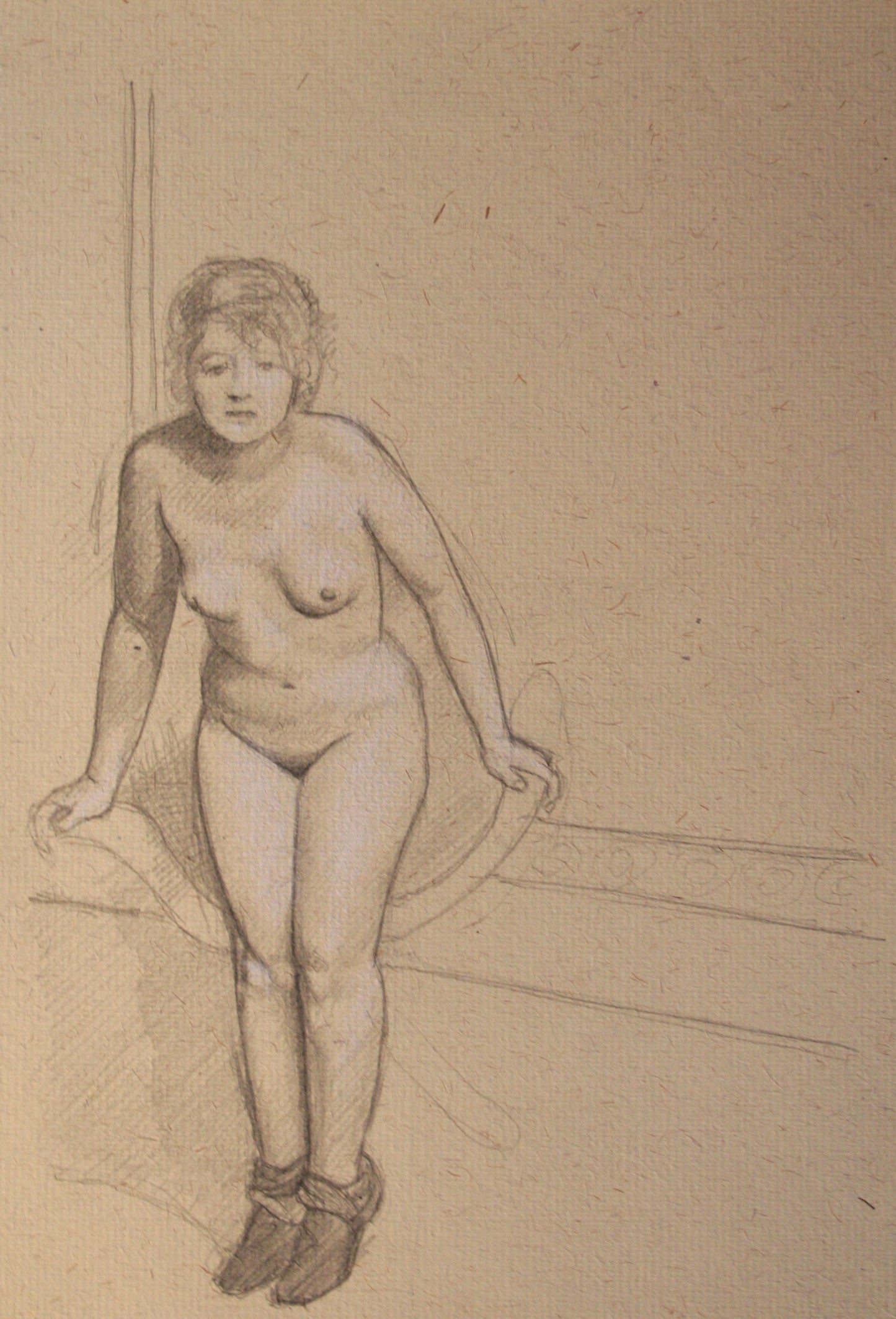 Woman in Boots with Chair (2017)
