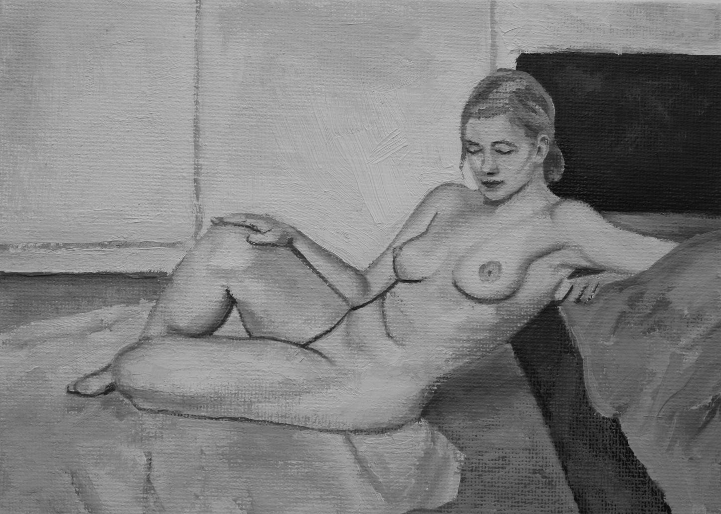 Reclining Woman, Raised Knee (2021)
