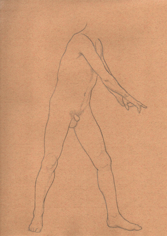 Standing Male Nude, Dynamic (2019)