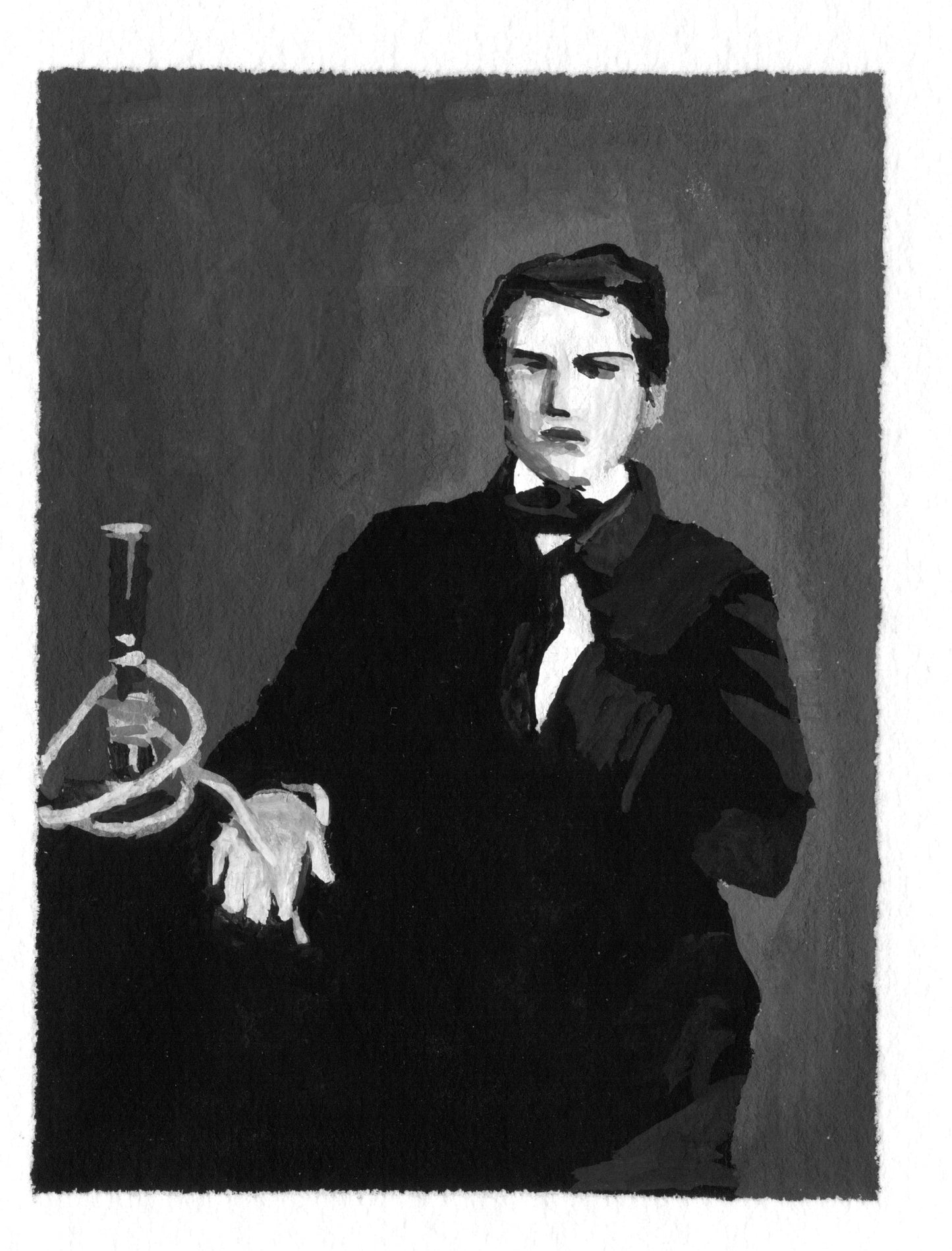 Man with Hookah, version B, 2008