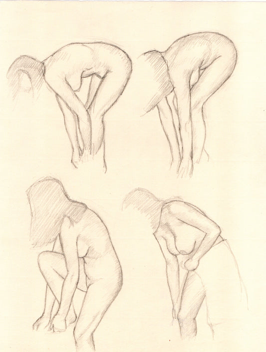 Four sketches on a Woman Drying Herself (2016)