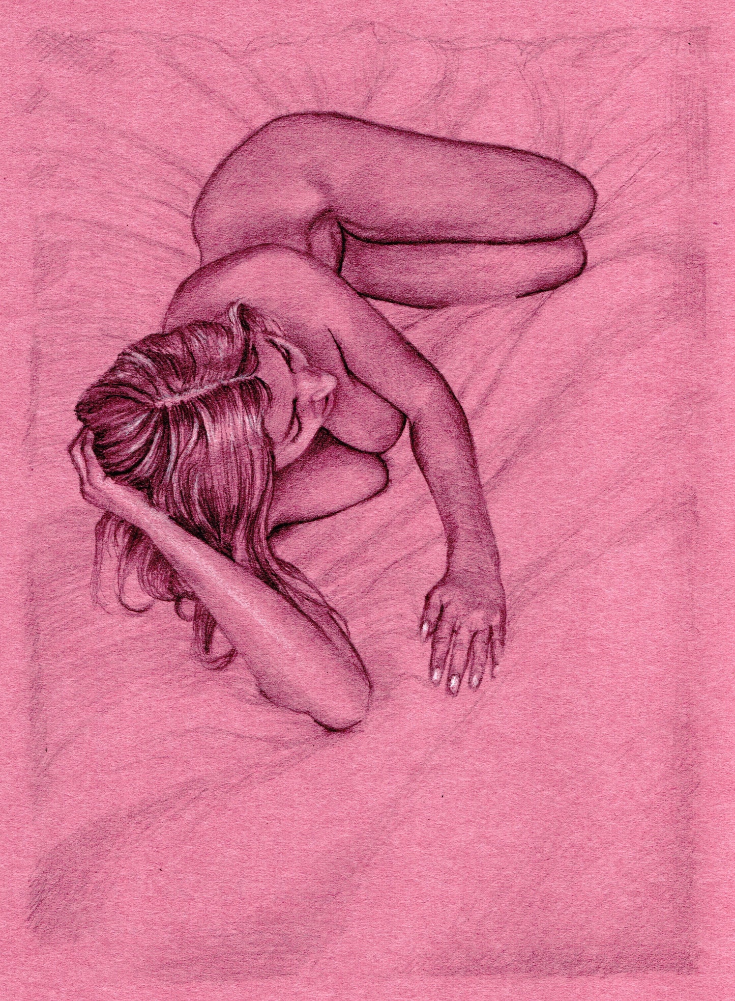 Female Nude Reclining, Foreshortened (2019)