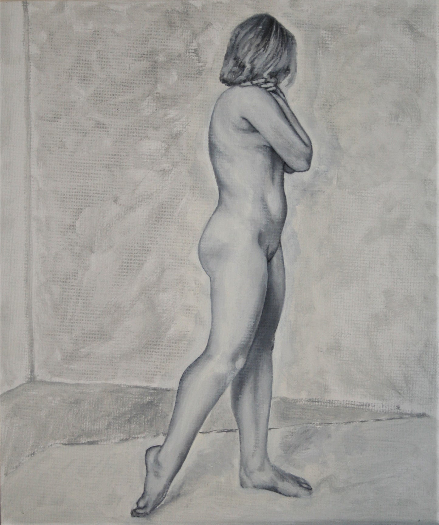 Female Nude Standing, Right Profile (2020-1)