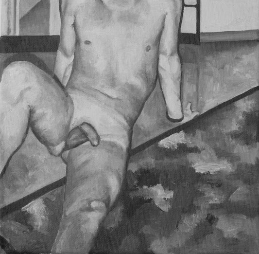 Male Nude Seated on Floor (2009)