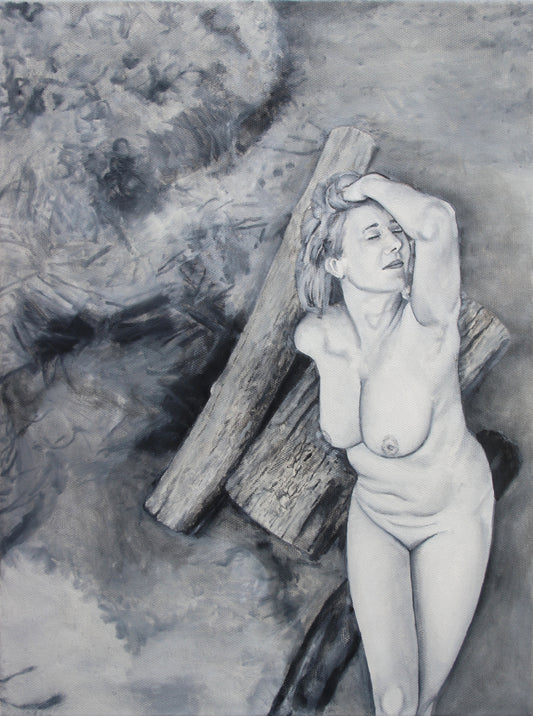 Female Nude by River (2025) (Kinderszenen)