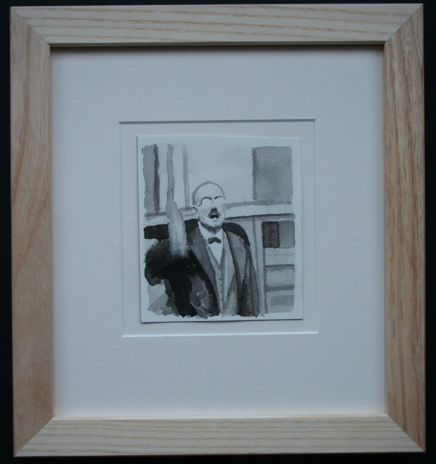 Speaking Man with Spectacles (2009) (framed)