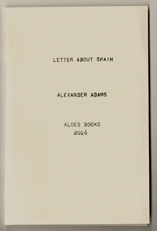 Letter About Spain